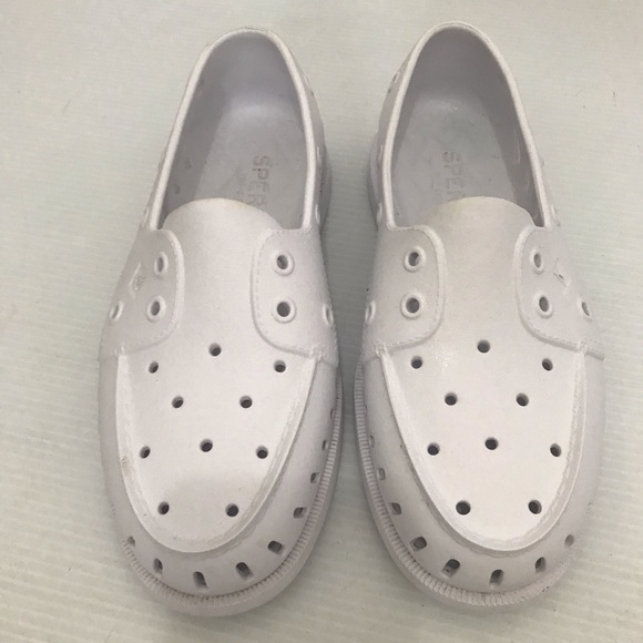 Sperry Authentic Original Float Boat Shoe White Size 8M - Picture 1 of 9